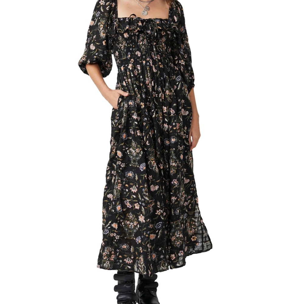 Free People Oasis Printed Midi Dress